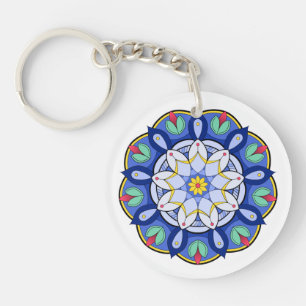 Mandala Pattern 01 Keychain