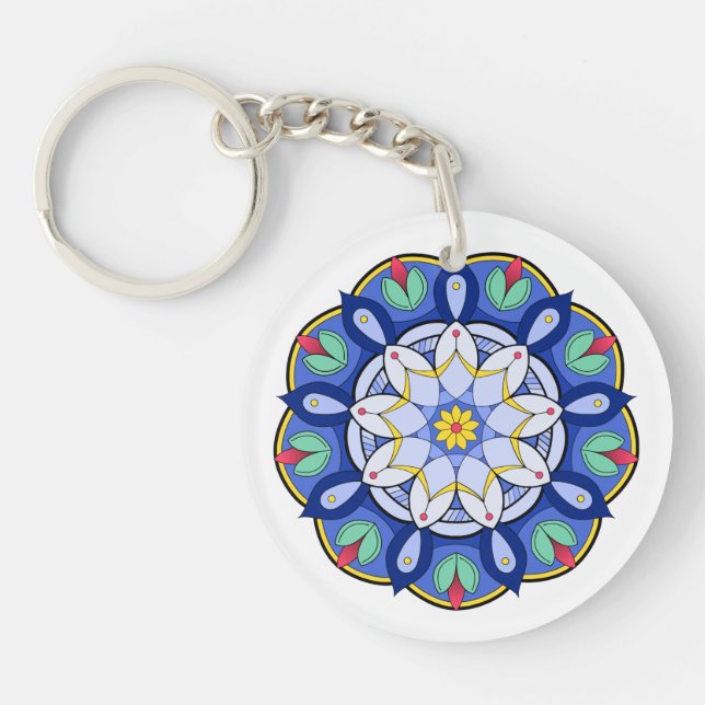 Mandala Pattern 01 Keychain (Front)
