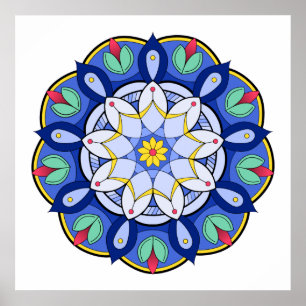 Mandala Pattern 01 Poster
