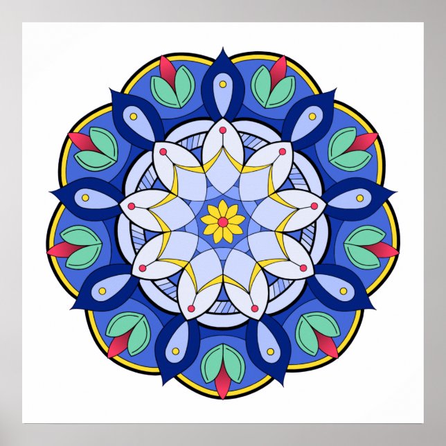Mandala Pattern 01 Poster (Front)