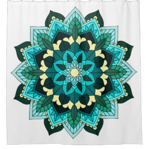 Mandala Pattern 02 in aqua