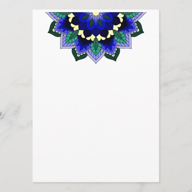 Mandala Pattern 02 in dark blue Program (Front)
