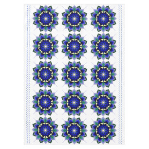 Mandala Pattern 02 in dark blue Tablecloth