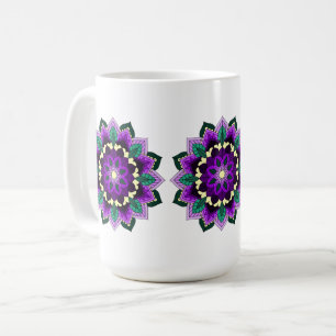 Mandala Pattern 02 in purple Coffee Mug