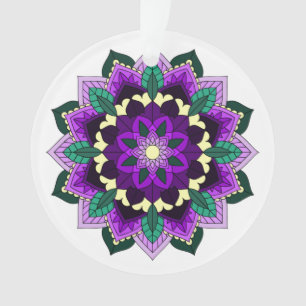 Mandala Pattern 02 in purple Ornament
