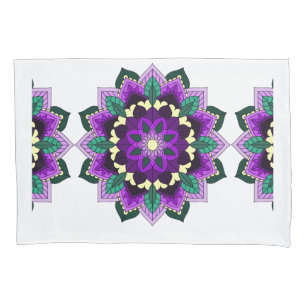 Mandala Pattern 02 in purple Pillowcase