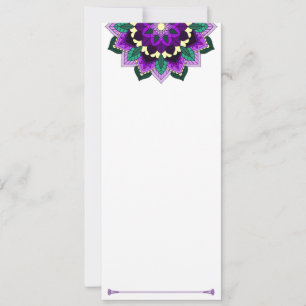 Mandala Pattern 02 in purple Save The Date