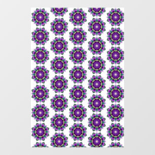 Mandala Pattern 02 in purple window cling