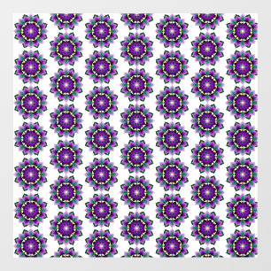 Mandala Pattern 02 in purple Window Cling