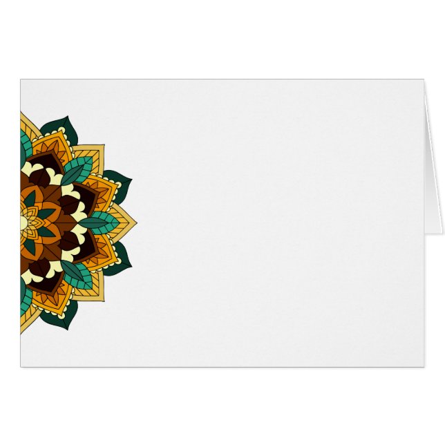 Mandala Pattern 02 in yellow & tan (Front Horizontal)