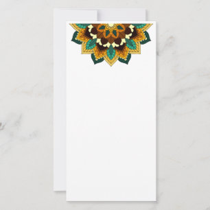 Mandala Pattern 02 in yellow & tan Save The Date