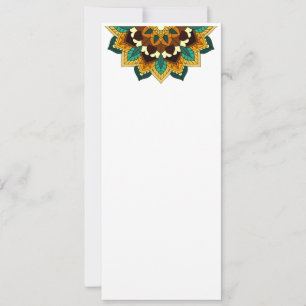 Mandala Pattern 02 in yellow & tan Save The Date