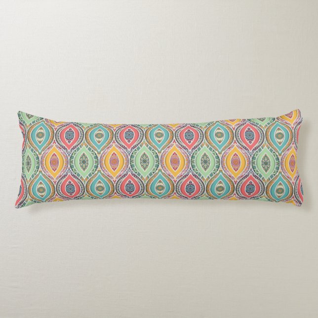 Mandala Pattern Body Pillow (Front)