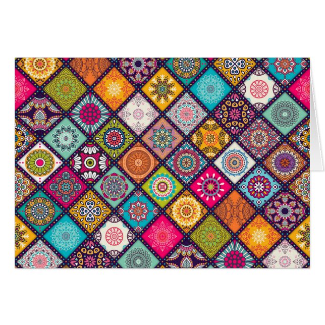 Mandala pattern colourful Moroccan (Front Horizontal)