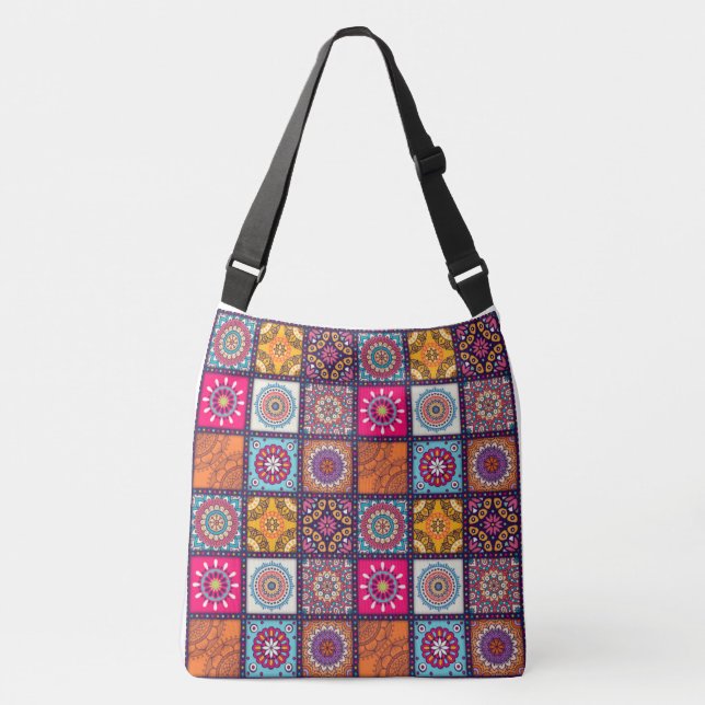 Mandala Pattern Crossbody Bag (Front)