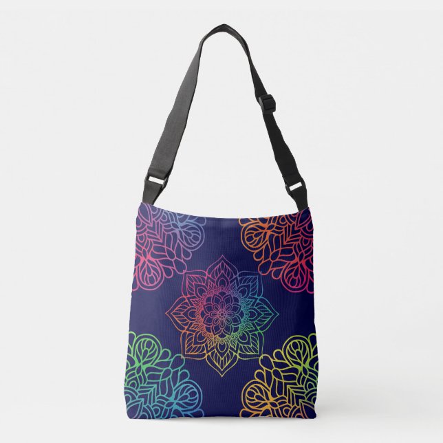 Mandala Pattern Crossbody Bag (Front)