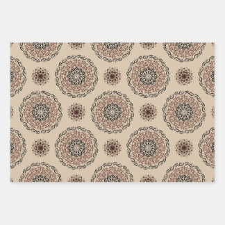 mandala pattern design wrapping paper sheet