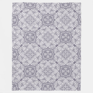 Mandala Pattern Fleece Blanket