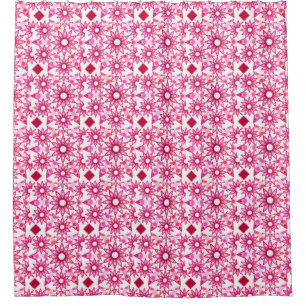 Mandala pattern in shades of pink, maroon