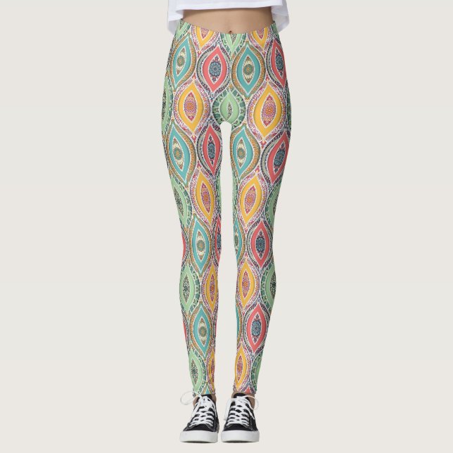 Mandala Pattern Leggings (Front)
