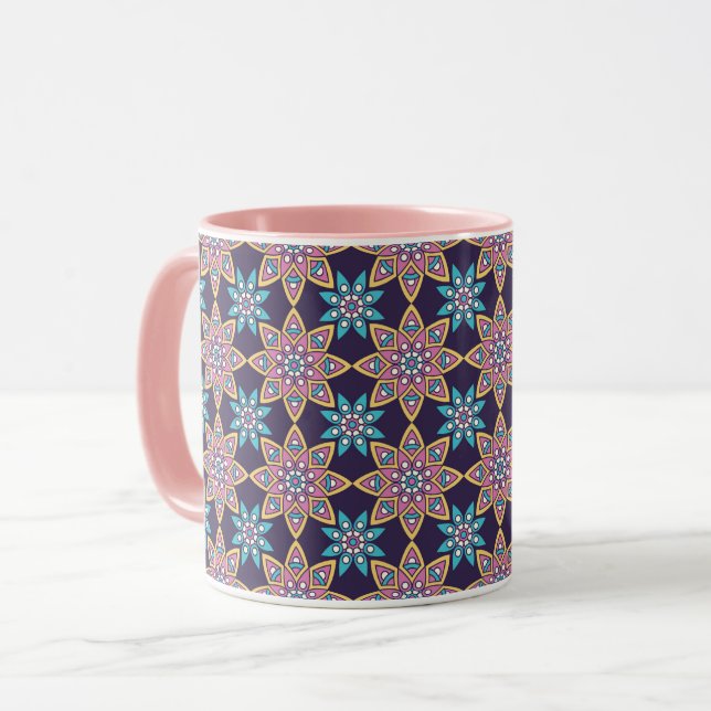 Mandala Pattern Mug (Front Left)
