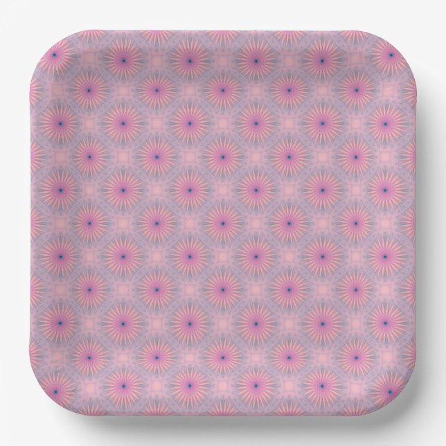Mandala Pattern Paper Plate (Front)