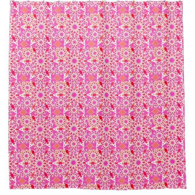 Mandala pattern, shades of pink and coral (Front)