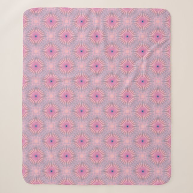 Mandala Pattern Sherpa Blanket (Front)
