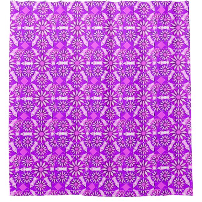 Mandala pattern, violet, orchid and pink (Front)