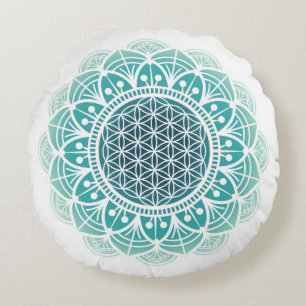 Mandala Pillow sacred geometry flower of life