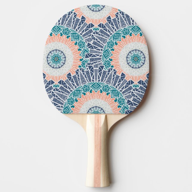 Mandala Ping Pong Paddle (Front)