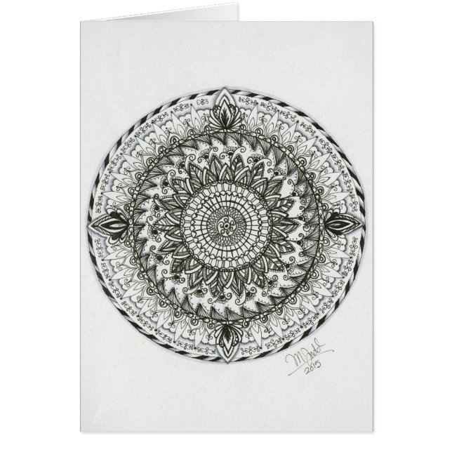 Mandala - Pisces Gemini Zendala card (Front)