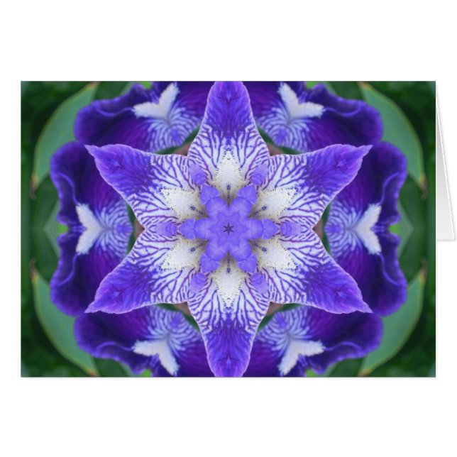 Mandala pourpre de fleur (Devant horizontal)