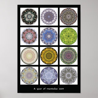 Mandala print - "A year of mandalas 2009"
