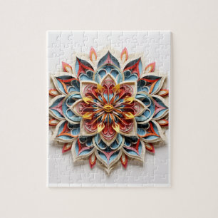 Mandala Puzzle, 8" x 10", 110 pieces Jigsaw Puzzle