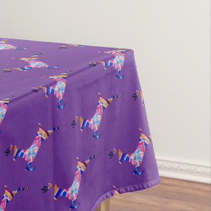 Mandala Reindeer Etnic  Boho Art  Tablecloth