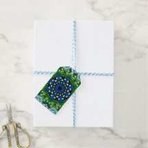 Mandala Retro Mosaic Green Blue Pattern