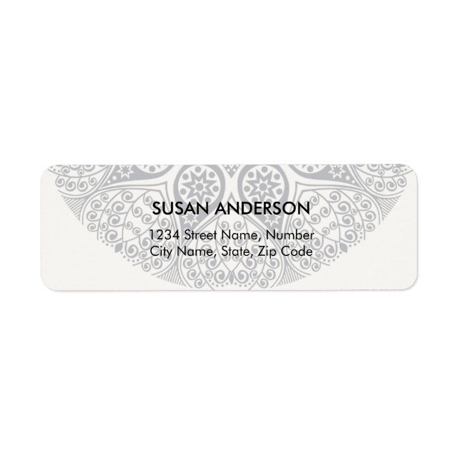 Mandala Return Address Label (Front)