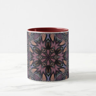 Mandala Rosette Floral Twin Retro Boho Mug