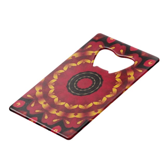 Mandala rouge et or (Dos Angle)