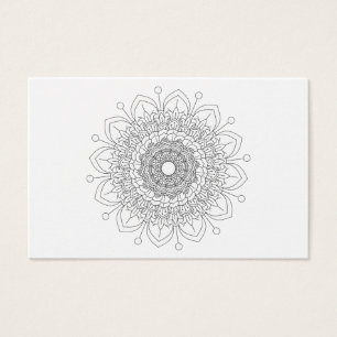 Mandala. Round black and white oriental pattern.