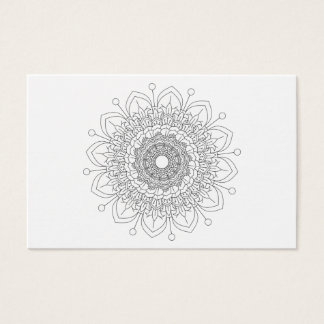Mandala. Round black and white oriental pattern.