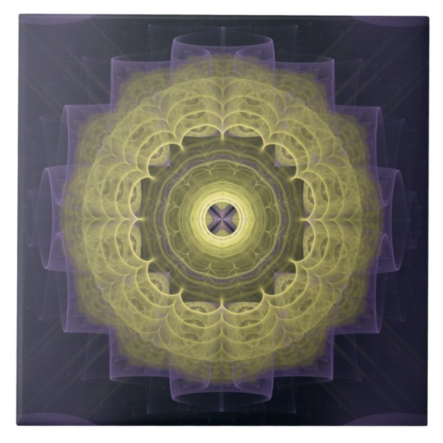 Mandala round pattern tile (Front)