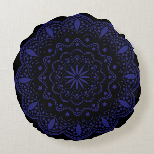 Mandala Round Pillow (Back)