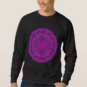 Mandala Sacred Geometry Prana Yoga Mantra Om Sweatshirt