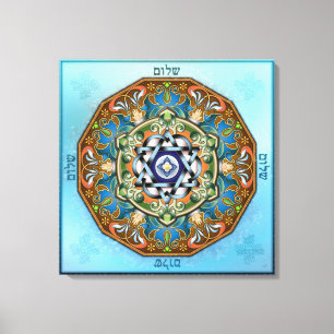 Mandala Shalom Canvas Print