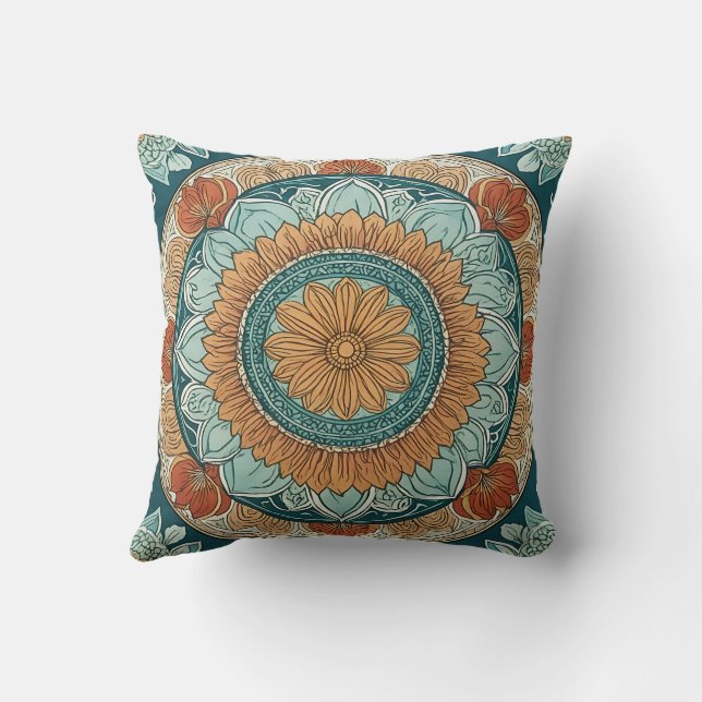 Mandala-shaped cushion (Back)