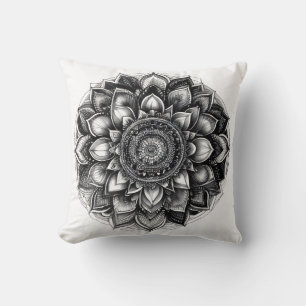 mandala shirt throw pillow