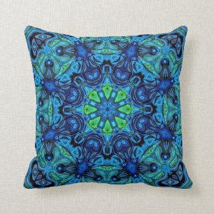 Mandala So Blue 04-21 - Modern Pillows
