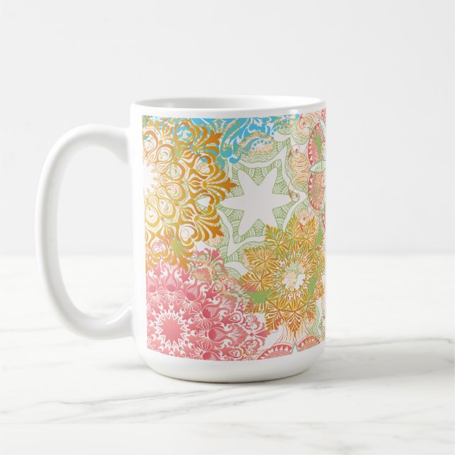 Mandala Spring Colours Mug (Left)